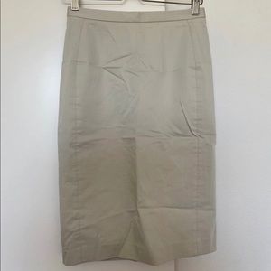 Ann Taylor Pencil Skirt Size 0 Beige